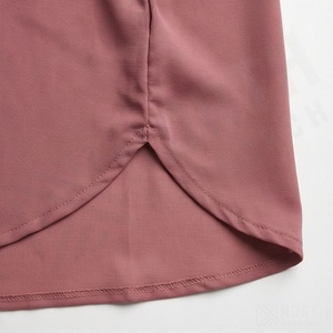 ชุดเดรสอิสลามแบบเรียบง่าย สีพื้น ย้อมสีตามสั่ง ดีไซน์ทันสมัย แฟชั่นเสื้อผ้ามุสลิม อบายะ คาฟตัน - Product Image 6