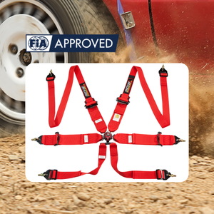 Performance Racing <b>Belt</b> SPORT FIA Approved 6 Point <b>Harness</b> with Aluminum Adjusters for Racing Car Custom Color Custom Logo - Product Image 2