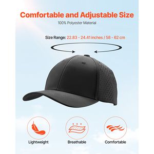 Cappellino da Baseball Estivo Leggero a Taglia Regolabile, in Tessuto Traspirante, Ricamato, per Sport, Corsa e Attività all'Aperto - Product Image 3