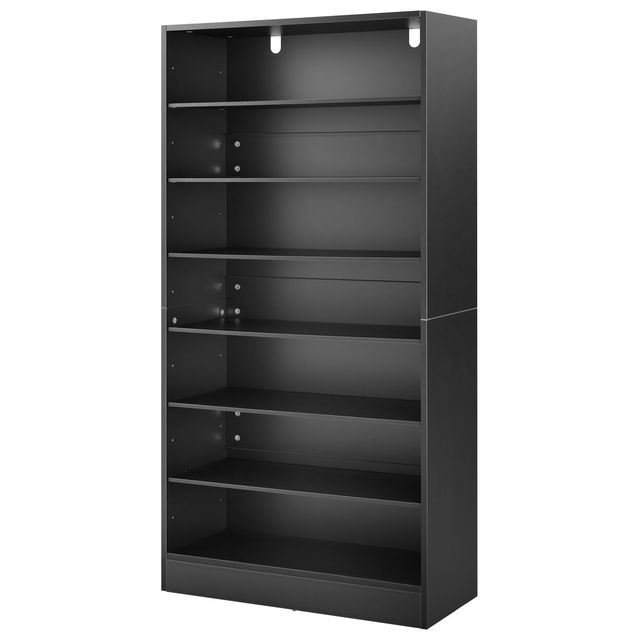 7 Tier Media Storage Cabinet 27.56 X 11.81 X 55.12 Organizer for CDs DVDs Books DVD Shelf Organizer