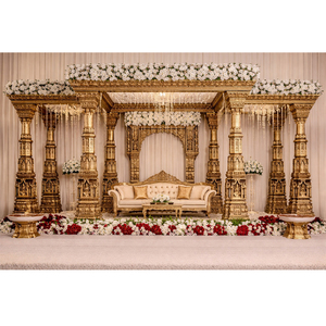 Trending Kalyana Mandapam With South Indian Pillars Luxury Indian Wedding Mandap Grand Wedding MandapDecor <b>Arch</b> Mandap Australia - Product Image 1