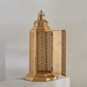 Venta Directa de Fábrica, Linternas Marroquíes de Hierro Elegantes Hechas a Mano, con Corte y Grabado, para Hogar, Hotel y Jardín - Product Image 4