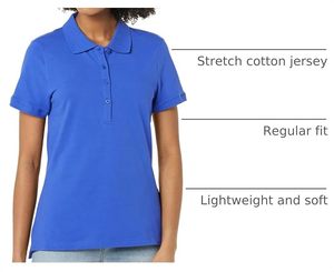 T-shirt décontracté en jersey tricoté respirant à manches courtes de couleur unie pour femme - Product Image 3