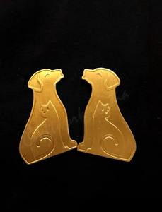 Boucles d'oreilles clous en laiton motif animal, tendance et mignonnes, bijoux de déclaration pour femme, pour tenues décontractées et formelles, disponibles à prix réduit - Product Image 4