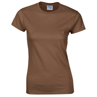 Dames 100% katoenen T-shirt korte mouw effen kleur basic casual ademend modieus T-shirt OEM ODM groothandel