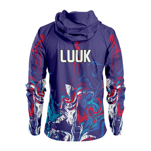 Chaqueta Cortavientos para Hombre LUUK, Diseño Deportivo Personalizado OEM ODM, Secado Rápido, Poliéster y Nailon, Ropa de Primavera para Exteriores - Product Image 3