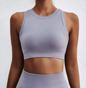 Soutien-gorge de sport sans couture à maintien élevé pour femme, confortable, avec logo personnalisé, idéal pour la gym, le fitness et le yoga - Collection 2026 - Product Image 2