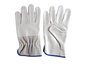 Gants de sécurité pour conducteur HOLY SIGNS INTERNATIONAL HSI-0018 certifiés EN420 en cuir, avec poignet élastique, durables, ignifuges et imperméables - Product Image 1