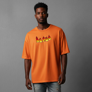 Wholesale Hot Selling Men's T-Shirts 100% Cotton/Polyester High Quality Custom Embroidered Logo Drop Shoulder Eco-Friendly Tees - Product Image 1