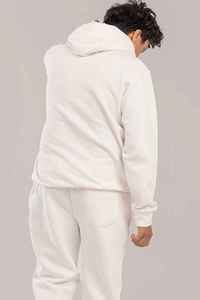 Sweat-shirt à capuche blanc pour homme, coupe oversize, en molleton, style décontracté automne, avec poches, tricoté, manches longues, couleur unie, X Sports - Product Image 5