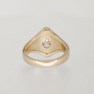 Bague en argent sterling 925 plaqué platine sertie de moissanite pour femme, bijou de luxe scintillant de style hip-hop, design tendance - Product Image 3