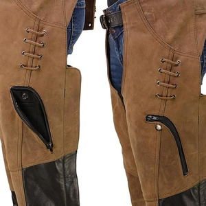 Samroz Sports Leather Premium Leather Motorcycle <b>Riding</b> <b>Chaps</b> for Women Bikers - Product Image 5