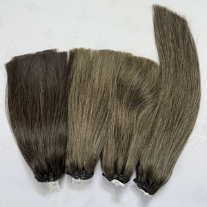 CDYHAIRVN ลดราคา ผมแท้ธรรมชาติแบบตรง ไม่ผ่านการแปรรูป 100%  แบบ Super Double Drawn  เย็บด้วยเครื่องจักรแบบ Double Weft  ส่งตรง - Product Image 1