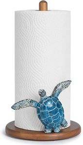 Porte-serviettes en papier artisanal unique en forme de tortue, design tortue de mer en résine, organisateur de cuisine, qualité supérieure, décoration intérieure - Product Image 3