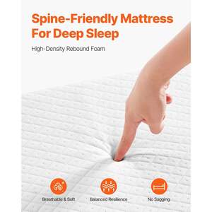 Lit pliant robuste en métal 31 x 75, taille double, matelas pliant avec mousse à mémoire de forme, lit pliant portable pour adultes et invités - Product Image 4