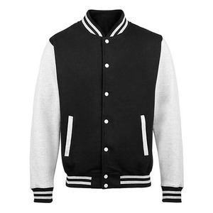 Blouson universitaire style baseball vintage en mélange de laine, mode décontractée urbaine, fournisseur d'usine en gros - Product Image 1