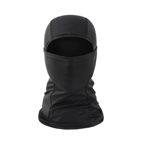Balaclava unisexe de haute qualité avec logo personnalisé, masque facial intégral respirant, protection contre le vent, masque de ski noir - Product Image 2