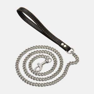 Chaîne pour chien en métal torsadé robuste, conçue pour les chiens de taille moyenne et grande, offrant une manipulation sécurisée - Product Image 2