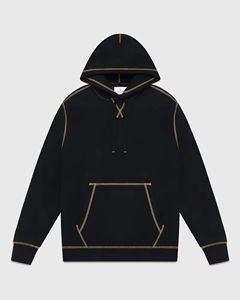 เสื้อฮู้ดดี้ผู้ชายแบบสวมหัว สไตล์สตรีทแวร์ พิมพ์ลายกราฟิก ปักตัวอักษร  ผลิตตามสั่ง ODM OEM สำหรับฤดูหนาว เป็นมิตรต่อสิ่งแวดล้อม พร้อมบริการเย็บปักถักร้อยตามแบบ - Product Image 3
