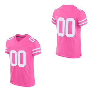 Jersey de Fútbol Americano de Manga Corta con Logotipo Personalizado OEM, Transpirable, Protección UV, Impresión Digital, 100% Poliéster, Secado Rápido, Venta al Por Mayor - Product Image 2