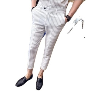 2024กางเกงขาบานสำหรับผู้ชาย, กางเกงลำลองขายาวหลวมน้ำหนักเบาปรับแต่งได้งานแต่งงาน - Product Image 1