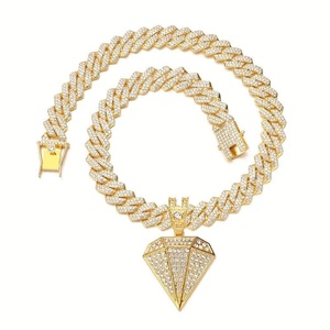 Collier pendentif en diamant moissanite créé en laboratoire de haute qualité, bijoux en argent 925, disponible au prix d'usine - Product Image 5