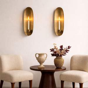 Juego de Apliques de Pared de Metal Negro Contemporáneo con Cristal, Diseño Cerrado, Brillo Seguro, Decoración Elegante para Interiores y Exteriores - Product Image 2