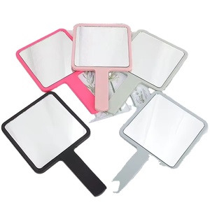 Square Handheld Cosmetic Mirror Multicolor <b>Mini</b> Lash Mirror Private Label Tool for Beauty Salon Use - Product Image 1