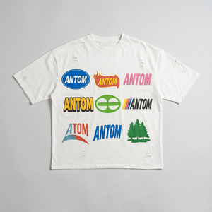 Camiseta Personalizada para Hombre, 100% Algodón, Impresión Serigráfica, Ecológica, Transpirable, de Corte Holgado, Estilo Desgastado - Product Image 2