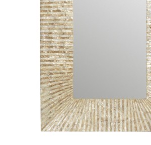 Miroir rectangulaire en nacre, incrustation de coquillages naturels, vente en gros directe du fabricant, pour la décoration intérieure. - Product Image 3