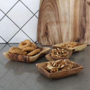 Grand bol à dattes en bois fait main, portable, naturel, réutilisable pour les fêtes, les bonbons, les dattes et les fruits secs - Product Image 3