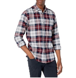 Wholesale <b>Men</b> Casual <b>Shirts</b> Breathable Street Wear Fashion Casual Custom OEM <b>Flannel</b> <b>Shirts</b> 100% Cotton Plaid <b>Shirts</b> for Man - Product Image 1