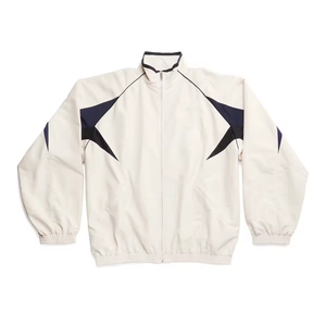 Ensemble de survêtement coupe-vent pour homme en coton et élasthanne avec logo personnalisé, vêtements de sport coupe-vent, survêtement décontracté uni pour homme - Product Image 5