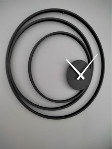 Horloge murale décorative en métal avec chiffres romains, grande horloge murale pour salon, bureau à domicile, décoration intérieure - Product Image 5