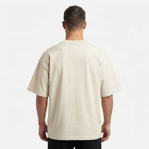 เสื้อยืดคอกลมแขนสั้นลายสก็อตผ้าฝ้ายเจอร์ซีย์สำหรับผู้ชายไซส์ใหญ่ ระบายอากาศได้ดี เป็นมิตรกับสิ่งแวดล้อม ดีไซน์เรียบง่าย สวมใส่สบาย ทรงโอเวอร์ไซส์ คอเสื้อสูง - Product Image 2