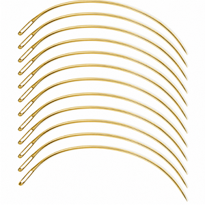 12 Agujas de Gancho Estilo C de Metal para Extensiones de Cabello, Herramientas de Coser para Trama y Tejido, Fuerte Sujeción para Salón - Product Image 5