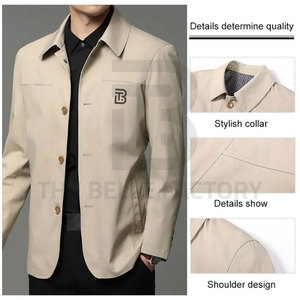 Premium Quality Oem Design Low Price Men Office Jacket Street Wear High Quality Men Office Jackets Made in Pakistan - Product Image 2