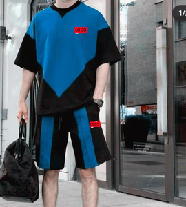 Eco-Friendly Recycled 2 Pieces Summer Quick Dry <b>T</b> Shirts Shorts Set Manufacturer Sporty Running <b>Track</b> Sweat Jogger Suit Men - Product Image 2