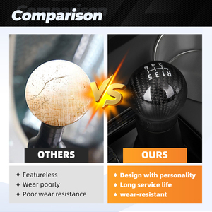 Pomo de Palanca de Cambios Manual de 6 Velocidades de Fibra de Carbono para Focus ST RS Fiesta ST MK8 MK7 ST180, Accesorios para Automóviles - Product Image 6