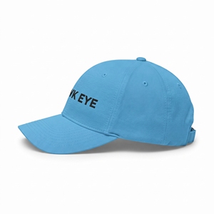 Gorra de Béisbol Bordada con Ojo de Halcón, Unisex, 6 Paneles, de Algodón, Ajustada, Estilo Casual, Color Azul, Logotipo Frontal - Product Image 3