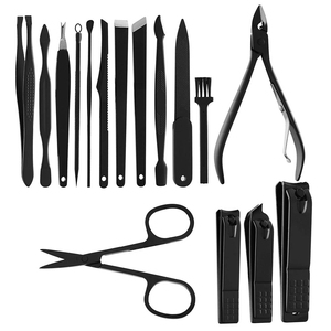 Professional Manicure <b>Kit</b> With Stainless Steel Tools Portable Leather Case 7 In 1 <b>Nail</b> Care Set For Adults - Product Image 3