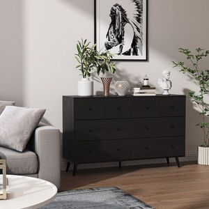 Organizzatore per armadio nero a otto cassetti - Product Image 1