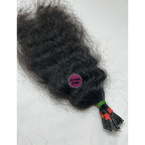 Extensiones de Cabello Profesionales Arrow Exim 100% Naturales, Cabello Remy Indio Virgen Grado 12A, Rizado, con Punta en I, Trama Individual, Según Longitud - Product Image 6