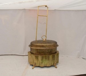 Bronze Chafer With Stainless Steel Bowl <b>Buffet</b> <b>Server</b> Food Display Stand For Hotel Restaurant Banquet - indian Home Crafts - Product Image 3
