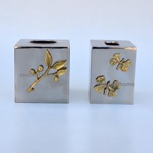 Porte-serviettes de luxe, article décoratif pour la maison à prix abordable, pour les événements de mariage, boîtes à mouchoirs en métal, vente en gros - Product Image 6