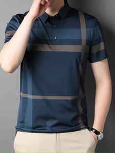 Camiseta Polo de Estilo Moderno para Hombre, Camisas Casuales de Corte Ajustado, Camiseta de Verano para Actividades al Aire Libre, Camiseta con Logotipo Personalizado, Diseño Sólido - Product Image 6
