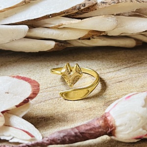 New Design Minimalist <b>Fox</b> <b>Rings</b> Boho Brass <b>Rings</b> For Womens 18k Gold Plated Antique Animal Theme Jewelry For Wholesale/OEM/ODM - Product Image 1