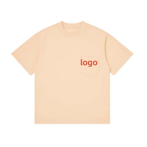 เสื้อยืดคอตตอนถักเนื้อหนา 100% สกรีนโลโก้ได้ตามสั่ง แบบเรียบหรู ทรงปกติ ใส่ได้ทั้งชายและหญิง เสื้อยืดเปล่าสำหรับผู้ชาย - Product Image 1