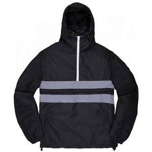 Chaqueta Cortavientos con Capucha de Nailon para Hombre, Talla Grande, Informal, para Exteriores, Deportiva, Resistente al Viento - Product Image 4