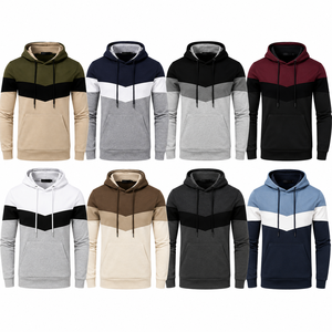 Chándal de invierno personalizado para hombre, de algodón y forro polar, 2 en 1, liso, talla grande, informal, con logo bordado y estampado, antiencogimiento, duradero - Product Image 2
